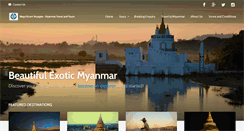 Desktop Screenshot of mvmtravelmyanmar.com