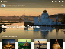 Tablet Screenshot of mvmtravelmyanmar.com